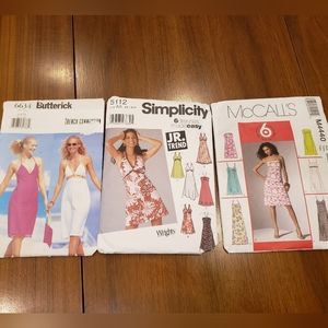 Sewing Patterns Womens Summer Dresses Bundle - 3 patterns